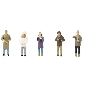 Faller Modélisme HO : Figurines : Marchands du marché de Noël pas cher