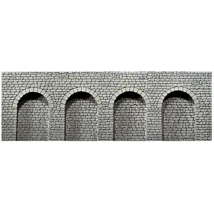 Faller - Modélisme accessoires de décor HO - Dalle décorative : 4 arcades