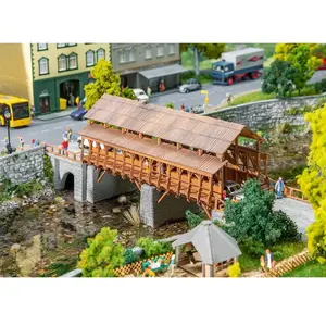 Pont ferroviaire en bois - FALLER - Modélisme HO - 15 ans et plus - Adulte - Mixte - Marron pas cher
