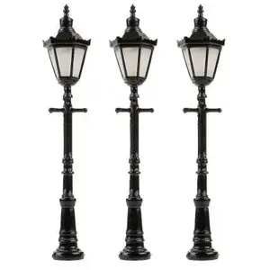 Faller N Lampadaire pour Parc Unique Modèle prêt, déjà assemblé 272128 3 pièces. pas cher