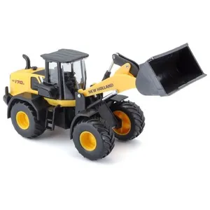 Bauer Spielwaren Bburago véhicule de construction chargeuse w170d new holland 1/50ème - jaune pas cher