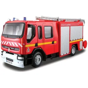 Maisto Miniature automobile - BBURAGO - Renault Premium - Pompier - Rouge pas cher