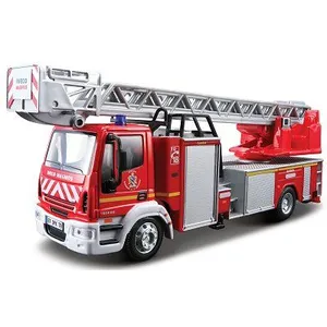 Bburago Camion de pompier Iveco Magirus 150-E 28 en métal 1/55ème - BURAGO pas cher