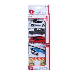 Pack de 4 véhicules d’intervention Bburago 1:64 pas cher