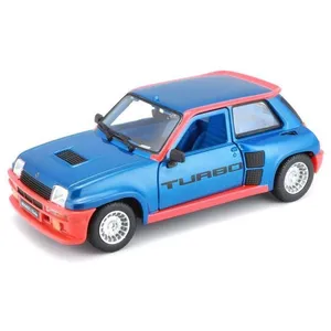 BBURAGO May-cheong-group Véhicules Miniatures Die Cast 1/24 Renault R5 Turbo 1 - Bleue pas cher