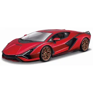 BBURAGO Burago Lamborghini Sian Hybride - Rouge 1/18 Burago-Burago pas cher
