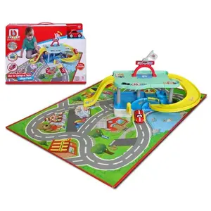 Garage jouet Bb Junior Mega Pack Garage Tapis et 1 Véhicule pas cher