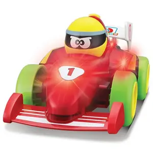 BBJunior 16-89021 Push & Glow Formula Fun Voiture Jouet avec lumière et Son Rouge pas cher
