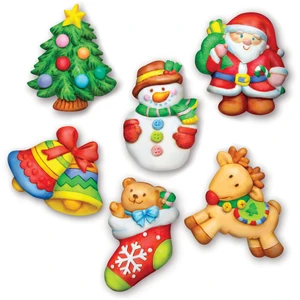 Comparateur de prix : 4M Crea KIT DE MOULAGE: NOËL 4,4cm, contenu pour faire 6 aimants, en b...