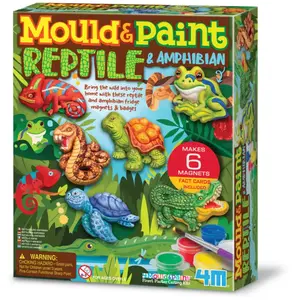 Comparateur de prix : 4M Crea KIT DE MOULAGE: REPTILES ET AMPHIBIENS, en boîte 18x22x5cm, 5+ - Version Anglaise