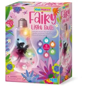 Comparateur de prix : 4M KidzMaker: AMPOULE LUMINEUSE DE FÉE, instructions détaillées incluses, fonctionne sur piles 2x1.5V AA (excl.),boîte 18x25x9,5cm, 5+ - Version Anglaise