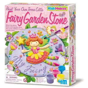 4M KidzMaker: PIERRE DE JARDIN FÉE, contient des instructions détaillées, boîte  18x22x5cm, 8+ - Version Anglaise
