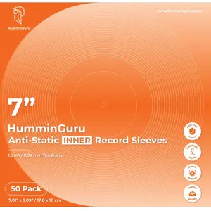 Comparateur de prix : Pochettes vinyle HumminGuru Pochettes intérieures x50 (Disques 7")