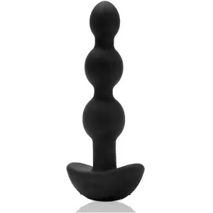 B-Vibe Remote Triplet Anal Beads Black Anal 1ut