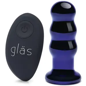 Glas Plug Anal Vibrant en Verre Télécommandé BeadedVendu paradam-et-eve