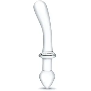 Glas Dong et Plug en Verre Classic Curved Dual Ended pas cher
