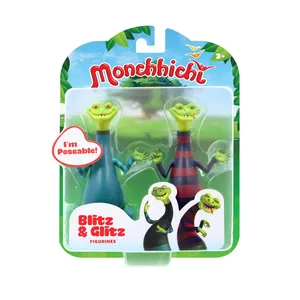 Ouaps Silverlit Monchhichi Monchhichi Pack 2 Figurines Blitz & Glitz pas cher