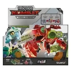Silverlit Personnage miniature - YCOO - Biopod Kombat Duo Pack édition dans sa Capsule - Effets Sonores Et Lumineux - Dès 5 Ans