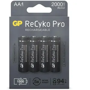 1x4 GP ReCyko Pro NiMH Batteries AA/Mignon 2000mAh Pro pas cher