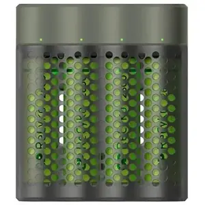 GP TONER Gp Batteries Chargeur Usb 51/270 4 Ports Avec 4 Piles Aa Nimh 2600mah