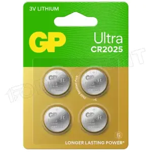 GP - Pile bouton cr 2025 3 v 4 pc(s) 145 mAh lithium Ultra Y481173