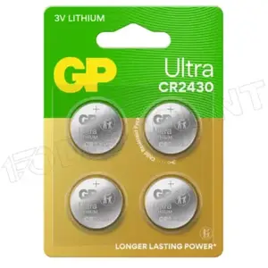 GP - Pile bouton cr 2430 3 v 4 pc(s) 275 mAh lithium Ultra Y481123 pas cher