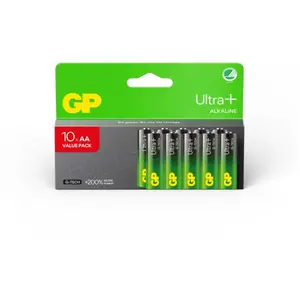 Piles alcalines AA GP Ultra Plus, 15AUP/LR6, paquet de 10 pas cher