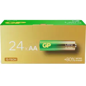 Piles AA - Lot de 24 | GP Ultra Plus | Piles Stilo AA Alcaline 1,5 V/LR06 - Longue durée de Vie