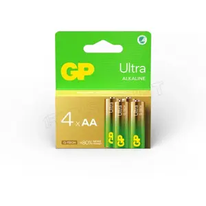 Lot de 4 piles Alcaline GP Batteries Ultra type AA (LR6) 1,5V #DEFAULT