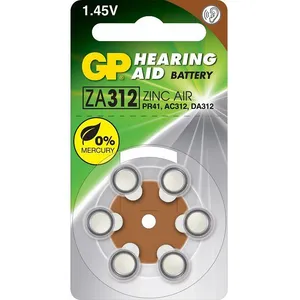 Comparateur de prix : GP Batteries GP - Battery Batterie acoustique 1.45V ZA312 / AR41 (Blister 6 pièces)