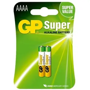 GP Batteries PILES SUPER ALCALINE GP 25AE-2U2 / LR61 / AAAA /blister de 2 piles pas cher