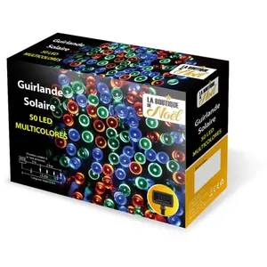 LA BOUTIQUE DE NOEL OSE - Guirlande solaire à led multifonction - 5.9 mètres - MulticoloreVendu paramazon