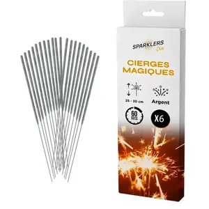 Tropic Cierges magiques pack de 6 (Moyen modèle ) pas cher