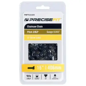 Comparateur de prix : Precisefit - Chaîne de tronçonneuse universelle 40 cm - 1,1mm - 66 mai...