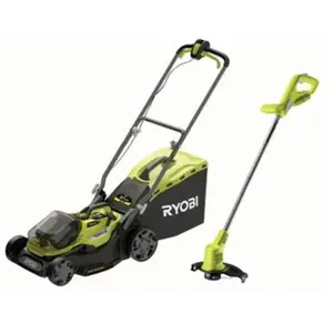 Tondeuse sur batterie RYOBI Ry18lmh37lt25 + coupe bordure pas cher