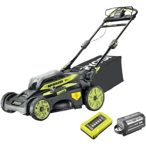 Comparateur de prix : Ryobi Tondeuse tractée Brushless 36V MAX POWER 51 cm 6,0 Ah High Energy RY36LMX51A-160