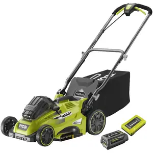 Comparateur de prix : Ryobi Tondeuse 36V - coupe 40cm - 1 batterie 5,0Ah - 1 chargeur - RLM36X41H50PG
