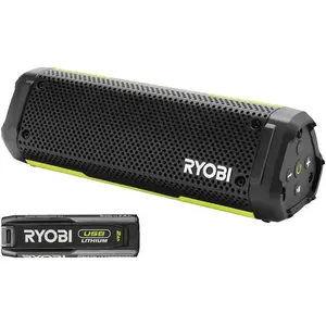 Comparateur de prix : Enceinte Bluetooth RYOBI 4V USB Lithium - Batterie 2,0Ah - RS4-120G