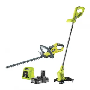 Taille haies RYOBI Duo ONE+ 18V 45cm RHT1845 + Coupe-bordures 25cm RLT... pas cher