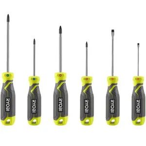 Comparateur de prix : Jeu de 6 tournevis magnétiques RYOBI - RHSDS6PC