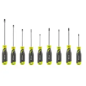 Comparateur de prix : Jeu de 9 tournevis magnétiques RYOBI - RHSDS9PC