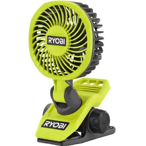 Ventilateur sur pince RYOBI 4V USB Lithium - Sans batterie ni chargeur... pas cher