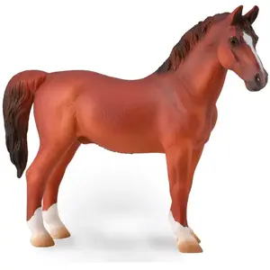 Figurines Collecta Figurine Cheval XL : Hackney Étalon Marron Coloris Unique