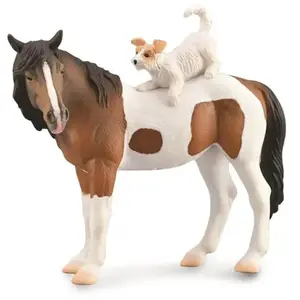 Collecta animaux de ferme chien de cheval junior 12,5 cm brun/blanc