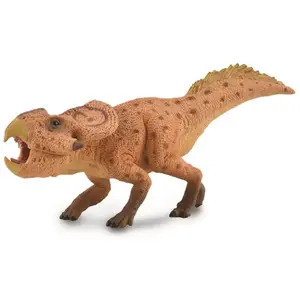Collecta dinosaure Protoceratops junior 24 cm brun caoutchouc pas cher