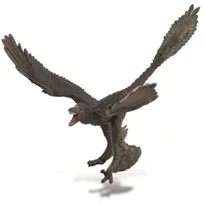 Collecta dinosaure Microraptor junior 20 cm caoutchouc vert foncé pas cher