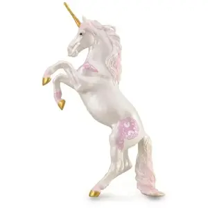 Collecta figurine licorne blanche/rose 11 x 18 cm pas cher