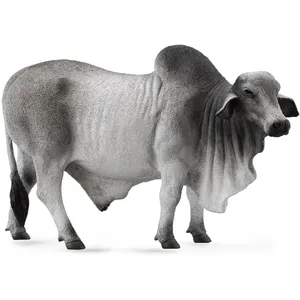 Collecta les animaux de la ferme : Taureau brahmane 14 cm gris pas cher
