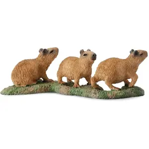 Collecta animaux sauvages : cochon d'eau 25 cm brun 3 pièces pas cher