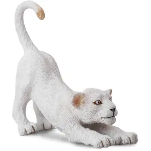Collecta animaux sauvages : 6,5 cm lionceau blanc extensible blanc
